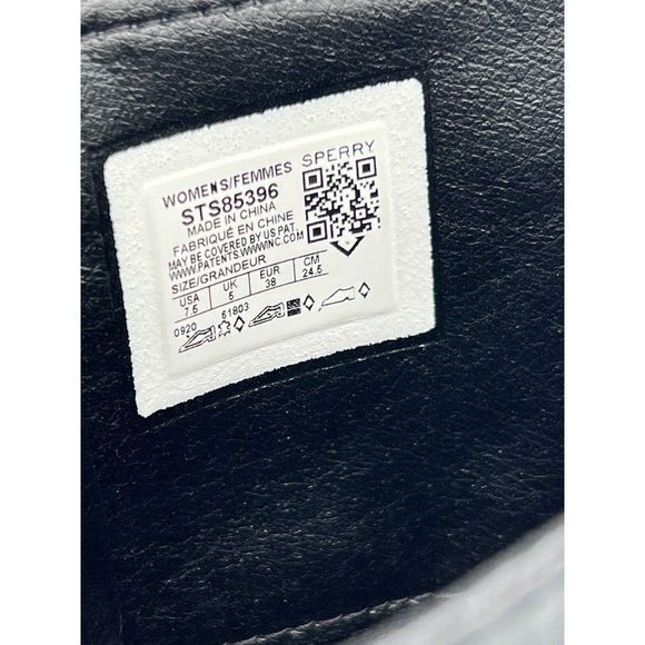 Sperry Saltwater Tall Buckle Nylon Quilt Rain Boot Black Women's Size 7.5 - Picture 9 of 10